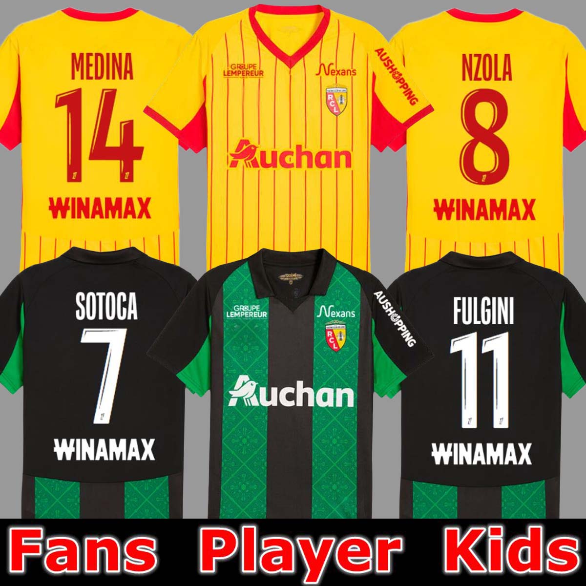 maillot RC Lens 25 26 soccer jerseys home away Saint-Barbe special KAKUTA FULGINI DIOUF SPIERINGS GANAGO SOTOCA WAHI Football Shirt 2025 2026 kids THIRD AWAY