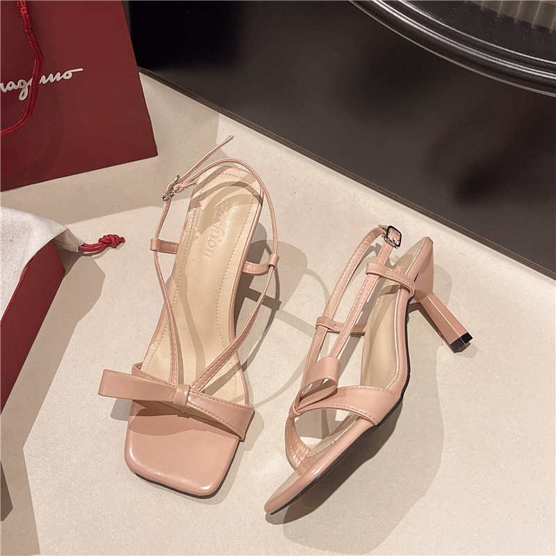 Ddmyoutdoor French Fairy Style Stiletto Heels For Women New Summer Outdoor Wear Petite Size Dress Shoes Outdoor Shoes