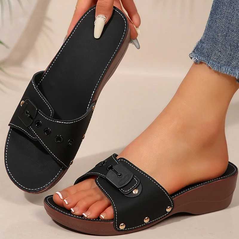 Womens Sandals Fashion Heeled Sandals For Summer Shoes Women Slippers Summer Footwear Female Block Heels Womens Sandals Z250614
