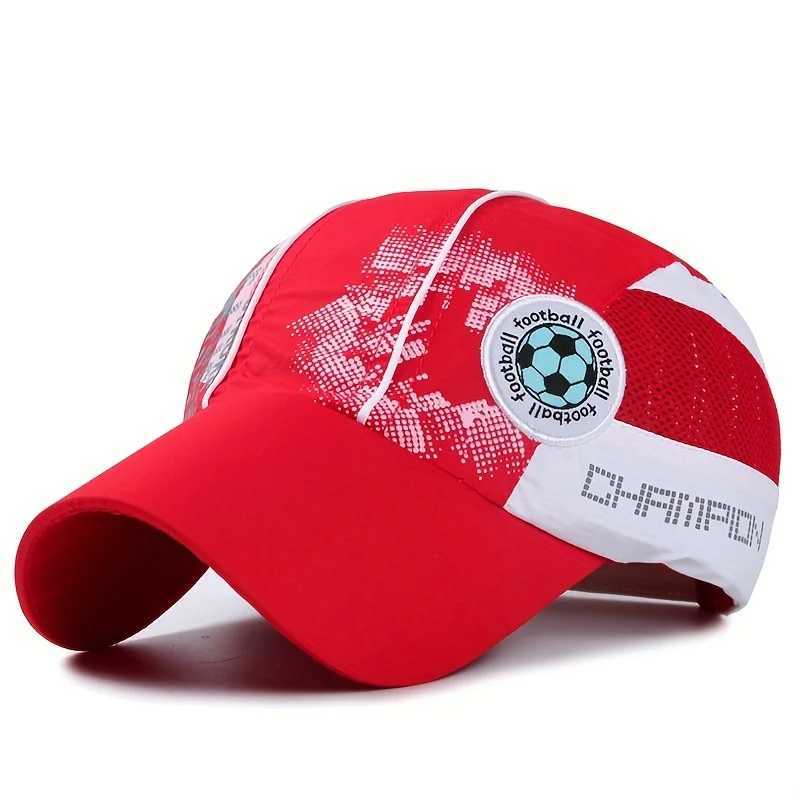 Summer Quick Dry Mesh Baseball Cap for Children Boys Girls Breathable Sport Dad Hat Snapback Comfortable Lightweight Cap W250614