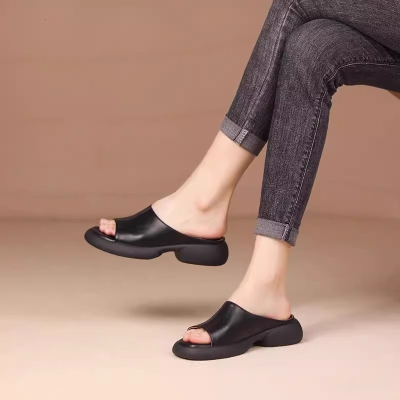 Ddmysports Lightweight Thick Soled Sandals New Summer Flat Slippers Casual Comfortable Soft Women S Shoes Outdoor Shoes