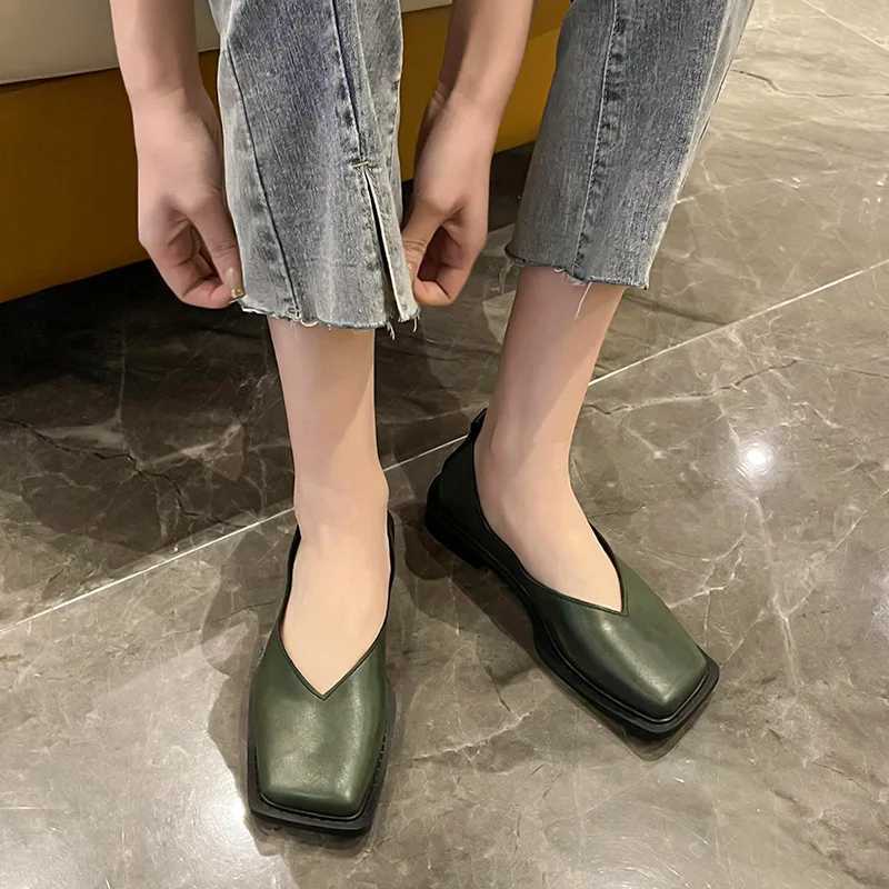 Spring New Mary Jane Womens Shoes Square Toe Flat Fi Minimalist Loafers Ladies Casual Lightweight Shoes Mujer Zapatos XJ250614