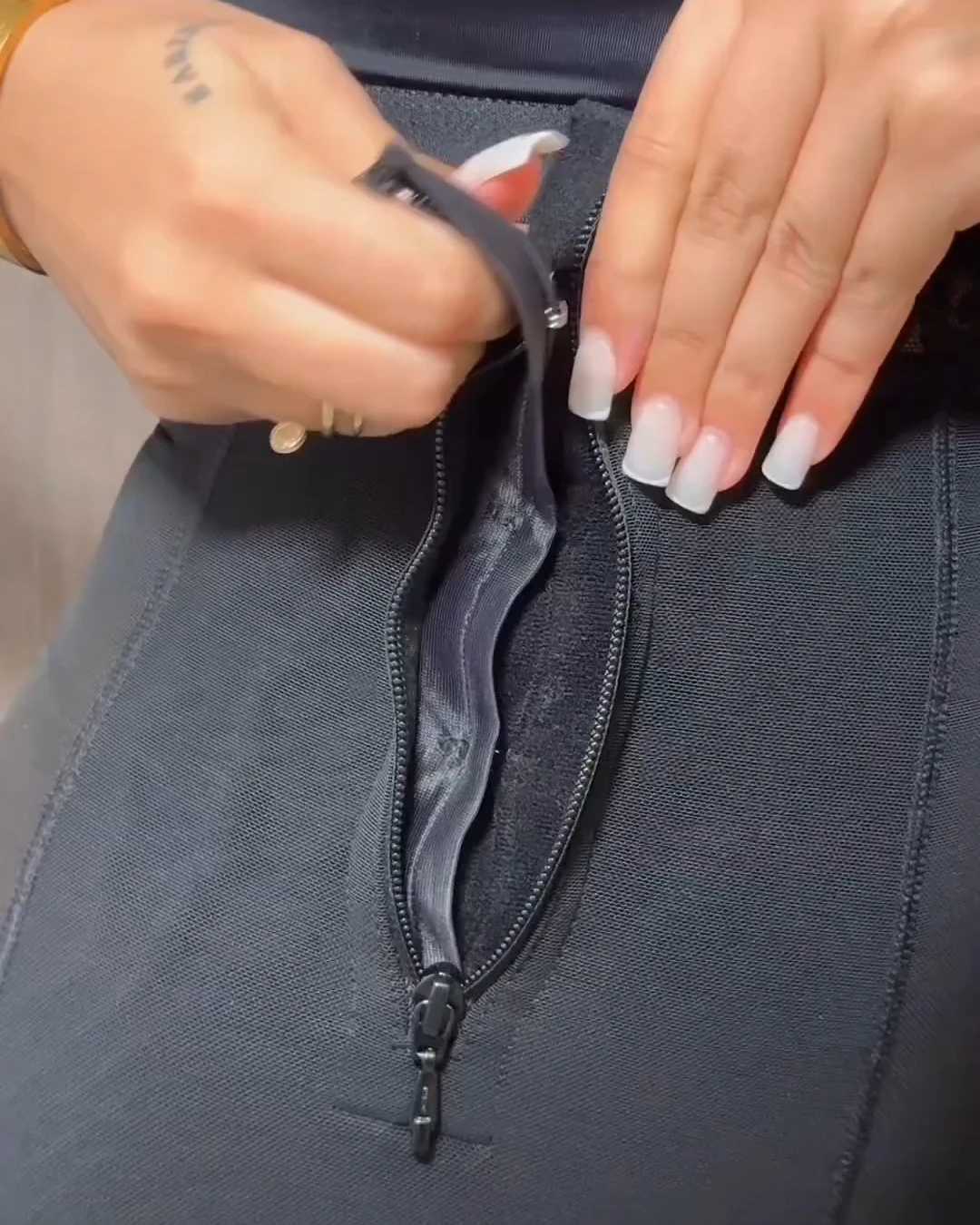 Women High Waist Side Zipper Tummy Control Butt lifter Shorts Waist Body Shaper Slimming Pants Colombian Shapewear XJ250614