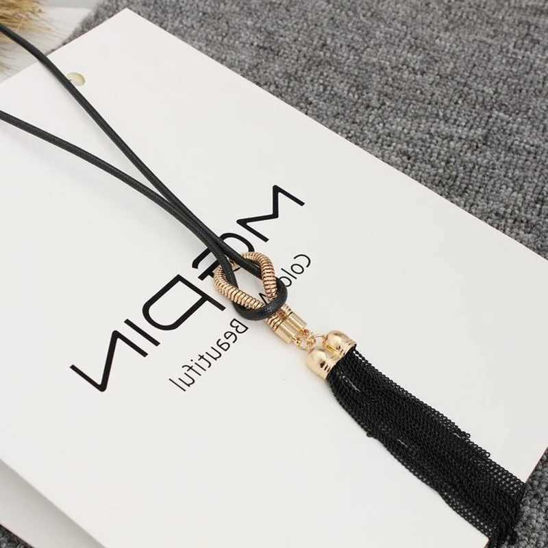 New Arrival Female Pendant Necklace Tassel Long Winter Sweater Chain Necklace for Women Necklaces Wholesale Sales Collar Z250614