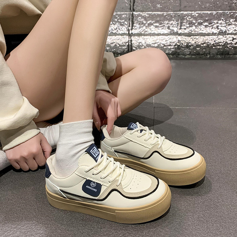 Ddmysports Platform Training For Women New Spring And Autumn Thick Soled White Agan Shoes Casual Sports Sneakers Outdoor Shoes