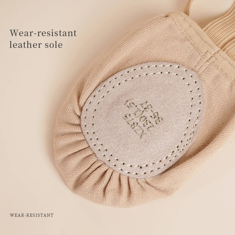 Girls Ballet Shoes Soft Soled Elastic Half Shoes Ballroom Artistic Gym Shoes Kids Women Rhythmic Gymnastics Elastic Dance Shoes 250613