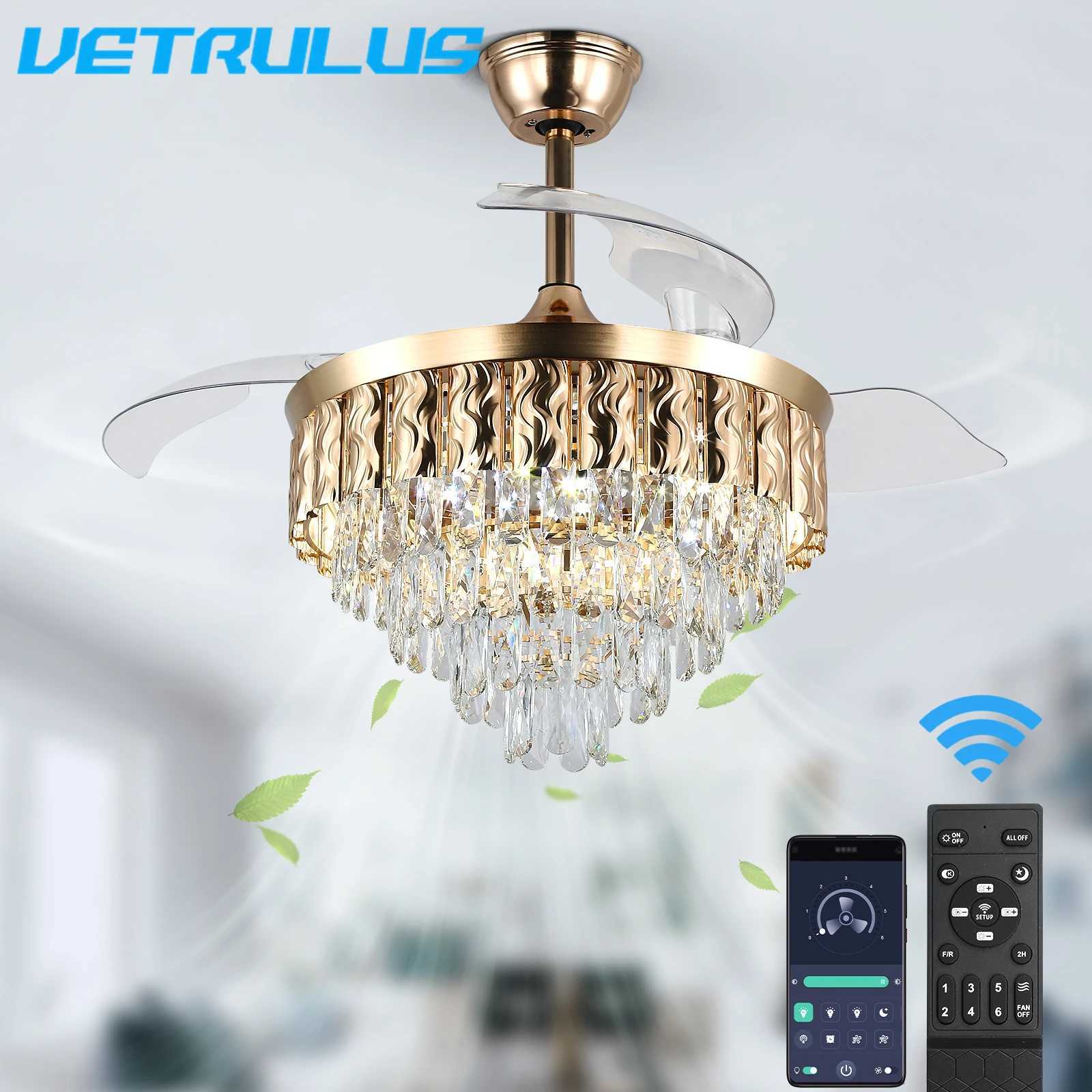 Smart Modern Ceiling Fan Lamp Remote Control Living Dining Room Ceiling Fan LED Light Indoor Fixture Reversible BLDC Intelligent W250613