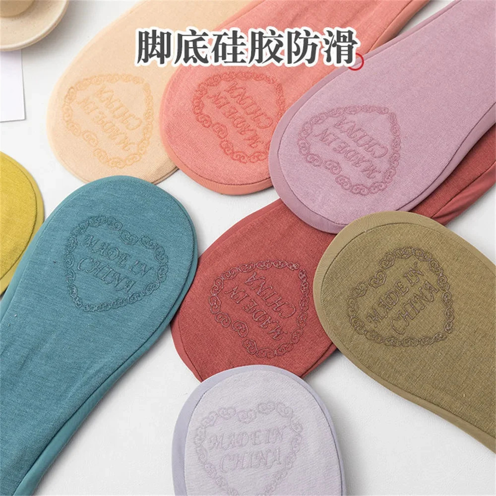 3 Pairs Invisible Socks Women Ice Silk Five Finger Hole Socks Anti Slip Silicone for High Heel Shoe Two Ways Wear 250613