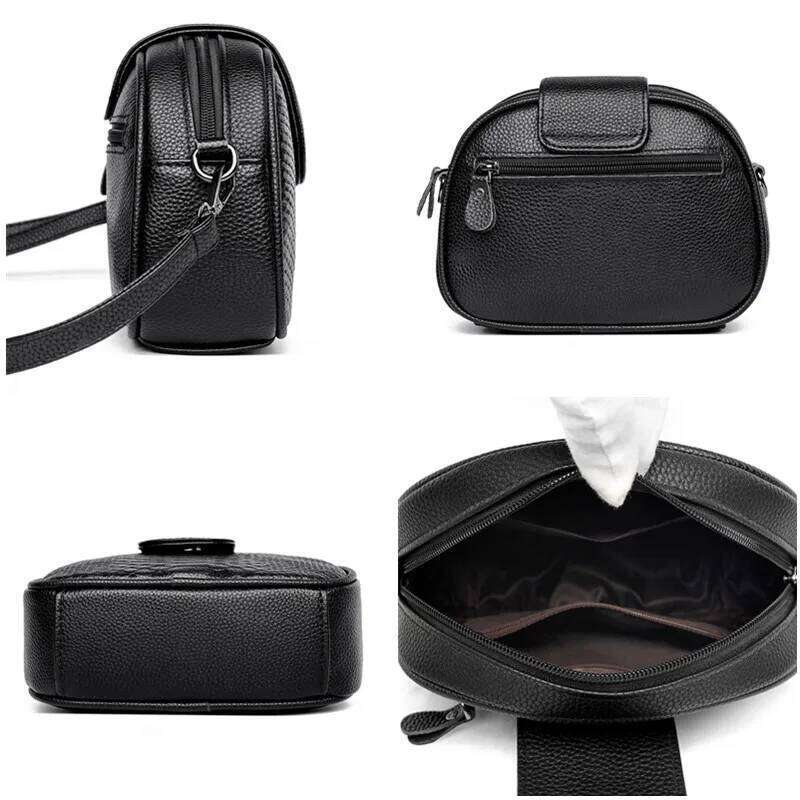 Small 100% Cowhide Handbag High Quality Genuine Women Messenger Bags Female Shoulder Bag Vintage Leather Bolsa Feminina