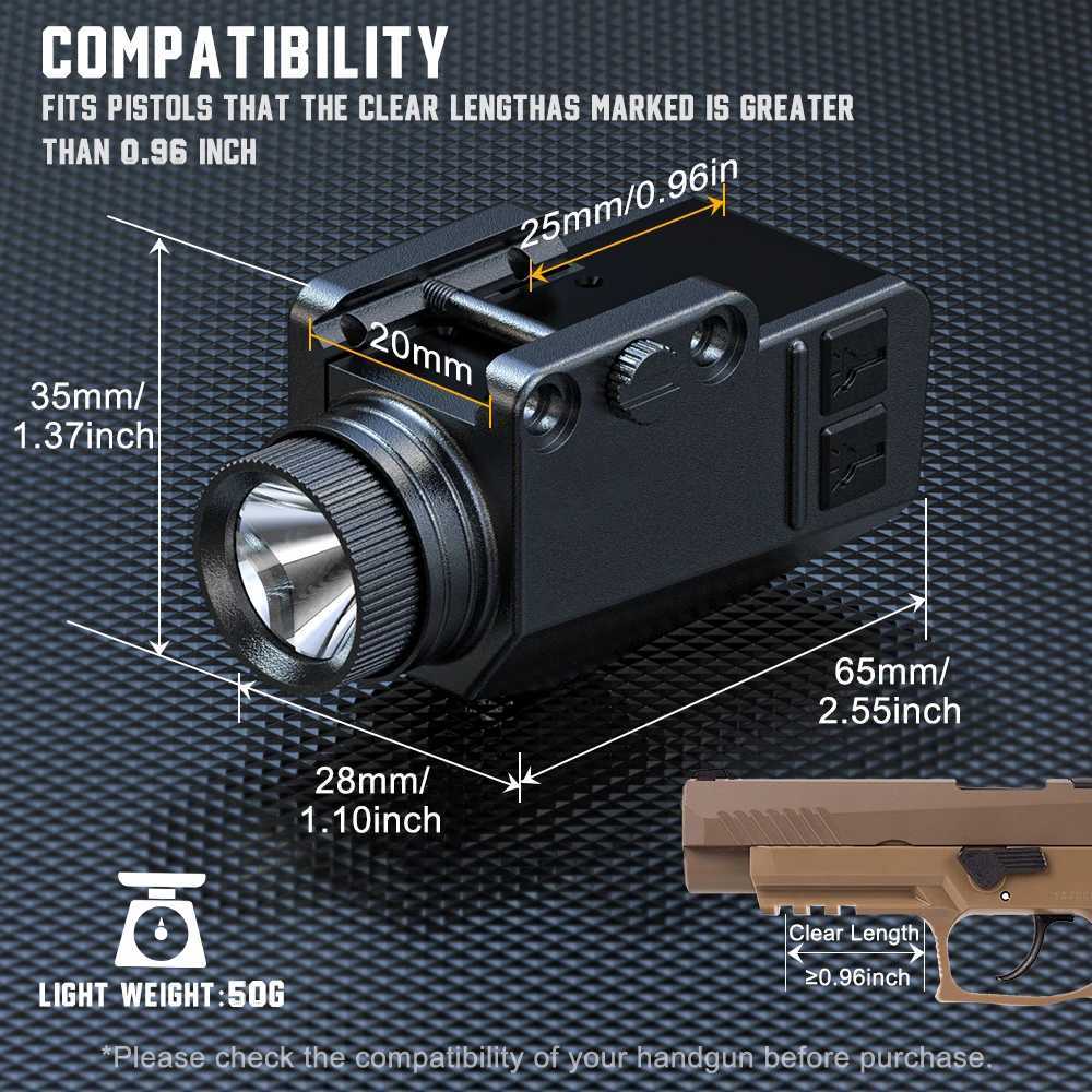 zel teklif 1149 arj edilebilir tabanca feneri mkemmel parlaklk ile avclk amal XJ250613