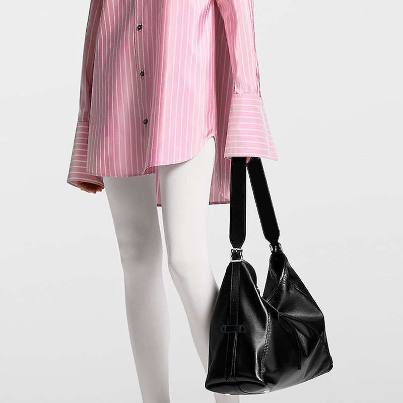 New Black Warrior Shoulder Tote High-End Simple For Women Versatile Large Capacity Commuter Crossbody Bag