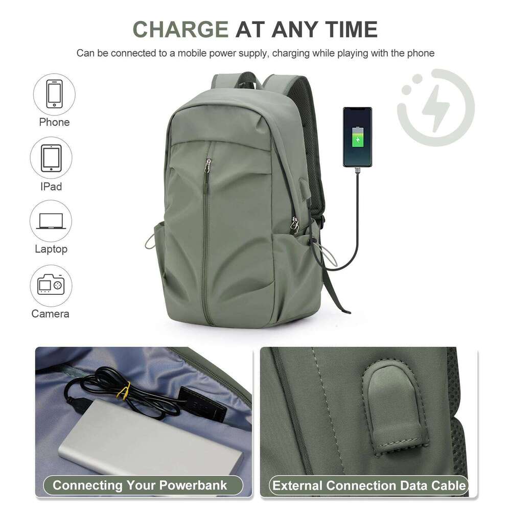 For Men And Women Large Capacity Travel Multifunctional USB Charging Laptop Backpack Casual Student Schoolbag