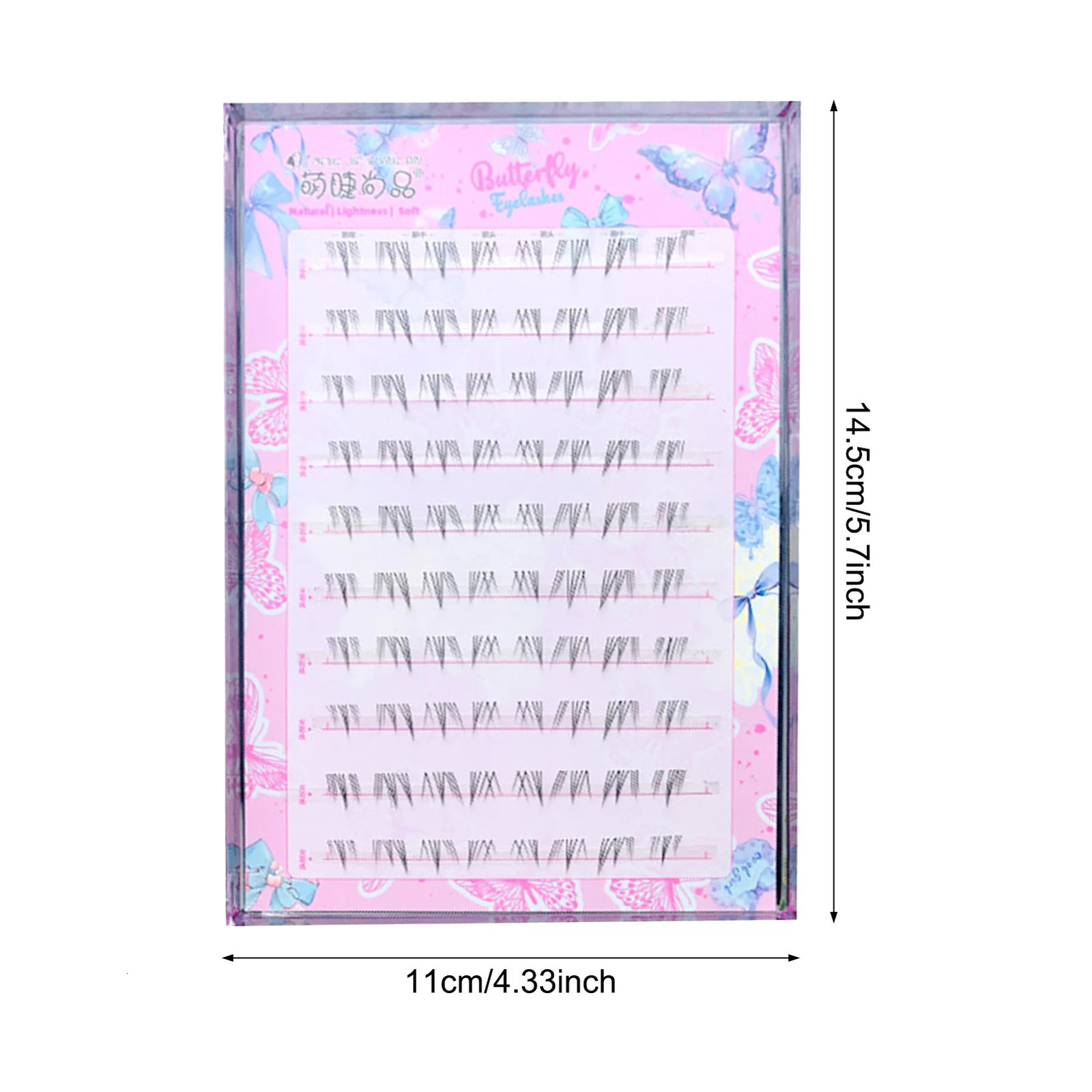 10 Rows 5-6mm Air Lower Eyelashes Fairy Fake LashesSegmented Natural Under Lashes Manga Bottom Lashes Makeup Eyelash Makeup Tool 250614