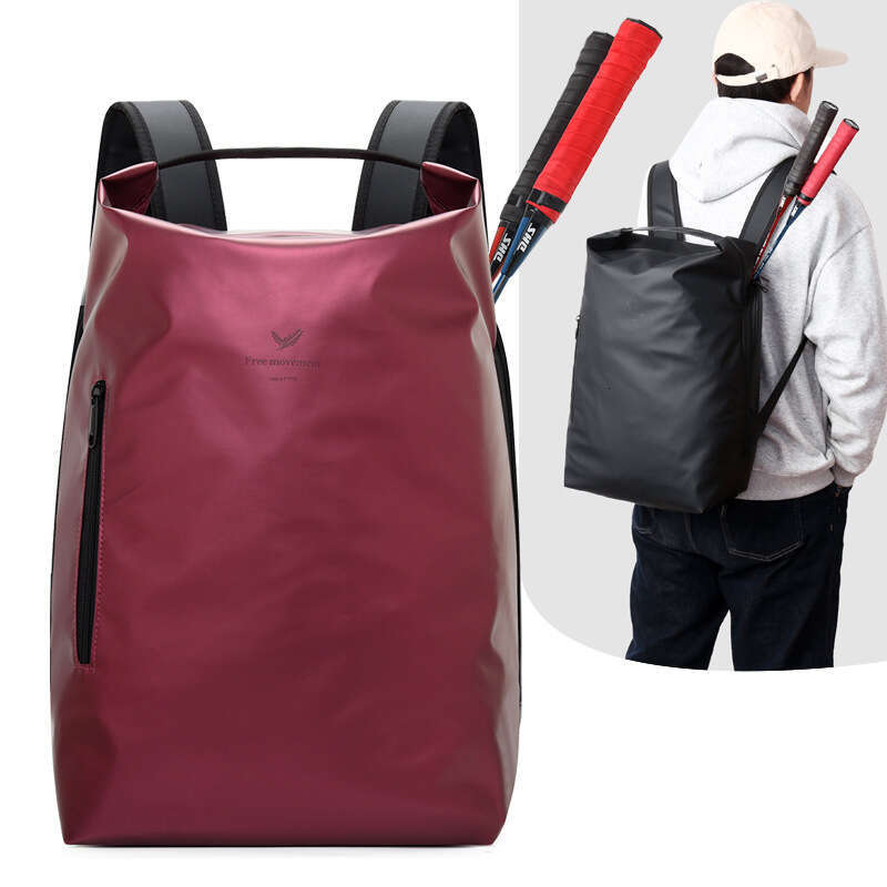 Badminton Simple Fashion Large Capacity Water-Resistant High-Quality Leather Double Shoulder Outdoor Sports Leisure Bag