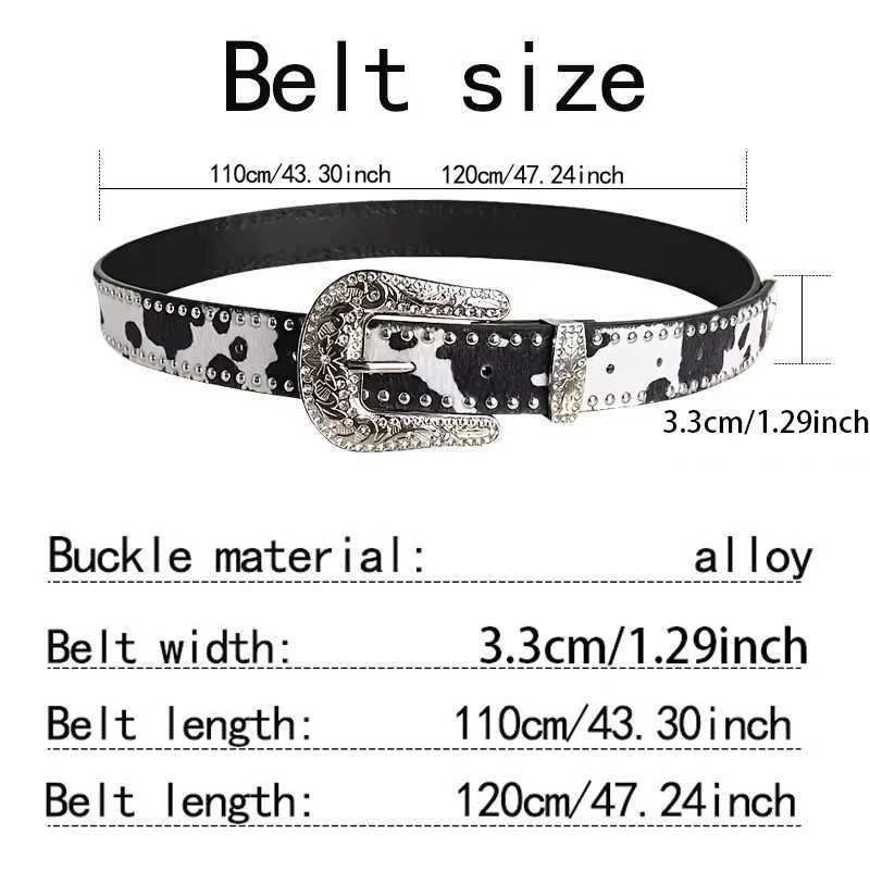Wens Retro Casual Trend Carved Buckle Belt For Men Punk Style Rivet Y2k Belt Paired With Jeans Skirts - Ideal Gifts X2506141
