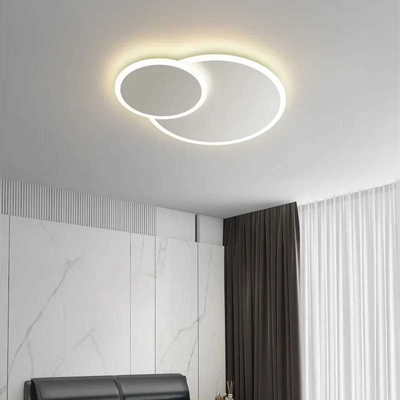 Modern Creative LED Ceiling Lights 2 Circular Living Rooms and Bedrooms Tri Color Lights Ultra-thin Lighting Fixtures XJ2500613