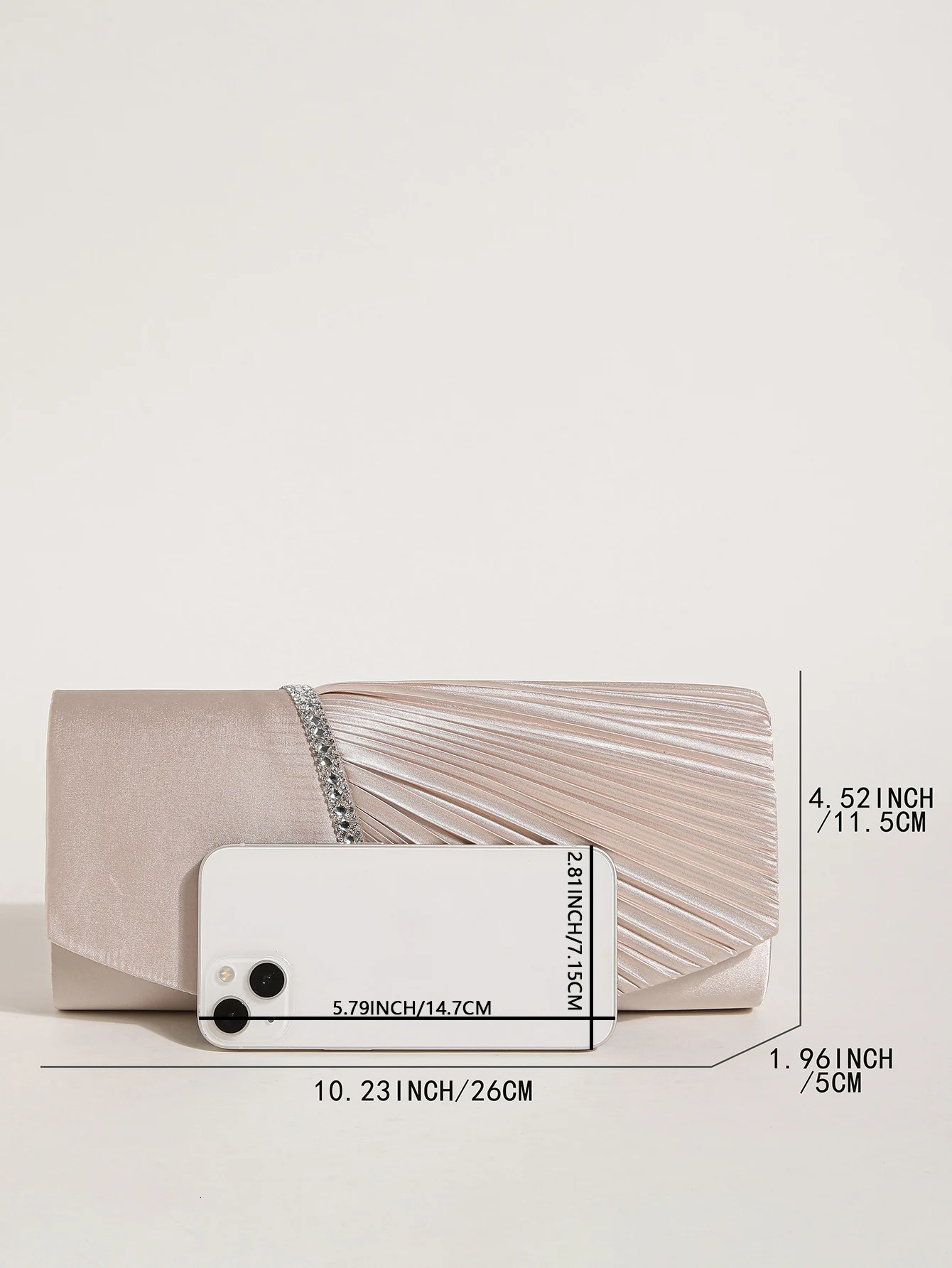 1PC Elegant Shinny Satin Evening Bag Rhinestone Flap Clutch Purse for Women Formal PartyPromWedding 250614