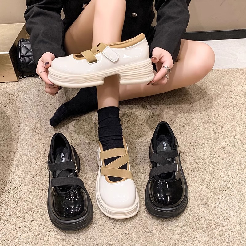 Ddmysports British Style Mary Jane Leather For Women To Match Dresses JK Shoes Summer New Model Outdoor Shoes