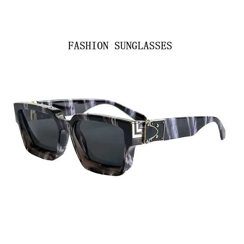Retro Millionaire Sunglasses For Men Luxury New Square Sunglasses Women Trendy Vintage Luxe Fashion Glasses Mens Sunglasses Z250614
