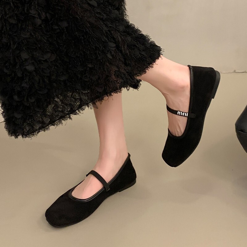 Ddmysheep Ddmysheep French Style Mary Jane Flat Ballet Spring Autumn Soft Sole Women S Fashion Single Shoes Korean Version Shallow Mouth