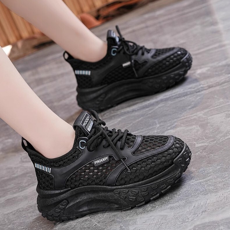 Ddmysports Super Popular INS Korean Style New Dad For Women Summer Student Running Sports Casual Mesh Breathable Shoes Outdoor Shoes