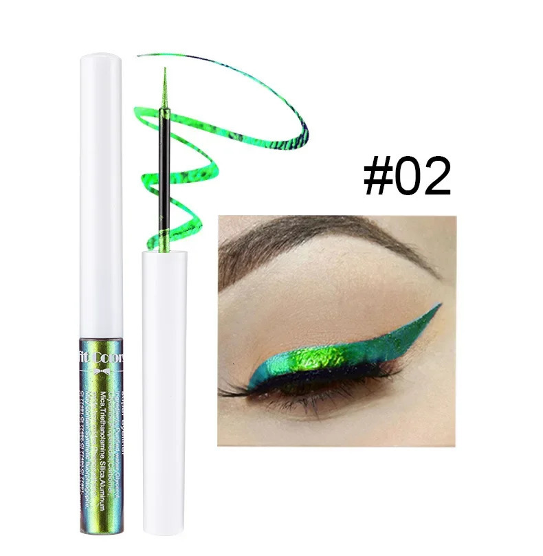 6 Color Chameleon Liquid Eyeliner Waterproof Long Lasting Diamond Glitter Metallic Shiny Eyeshadow Phantom Stage Makeup Cosmetic 250614