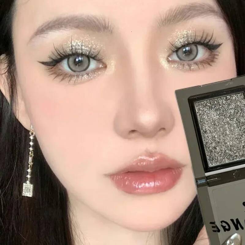 Purple Glitter Shadow Metallic Smoky Highgloss Eyeshadow Palette Matte Pearl Shinny Earth Grey Multicolor Eye Makeup