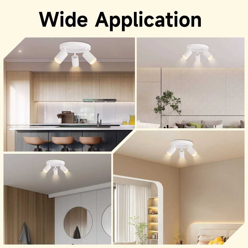 LED Ceiling Light 110v 220v Replacement GU10 Bulb Ceiling Spot Light for Bedroom Living Room Corridor Kitchen Ceiling LampXJ2500613