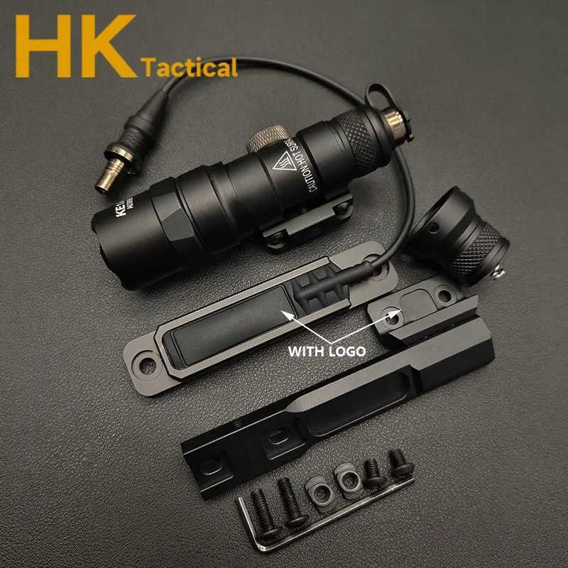 Tactical SF M300 M300B Pressure Dual Function Remote Switch Constant/Momentary LED Flashlight Rail Scout Hunting Weapon LightXJ250613