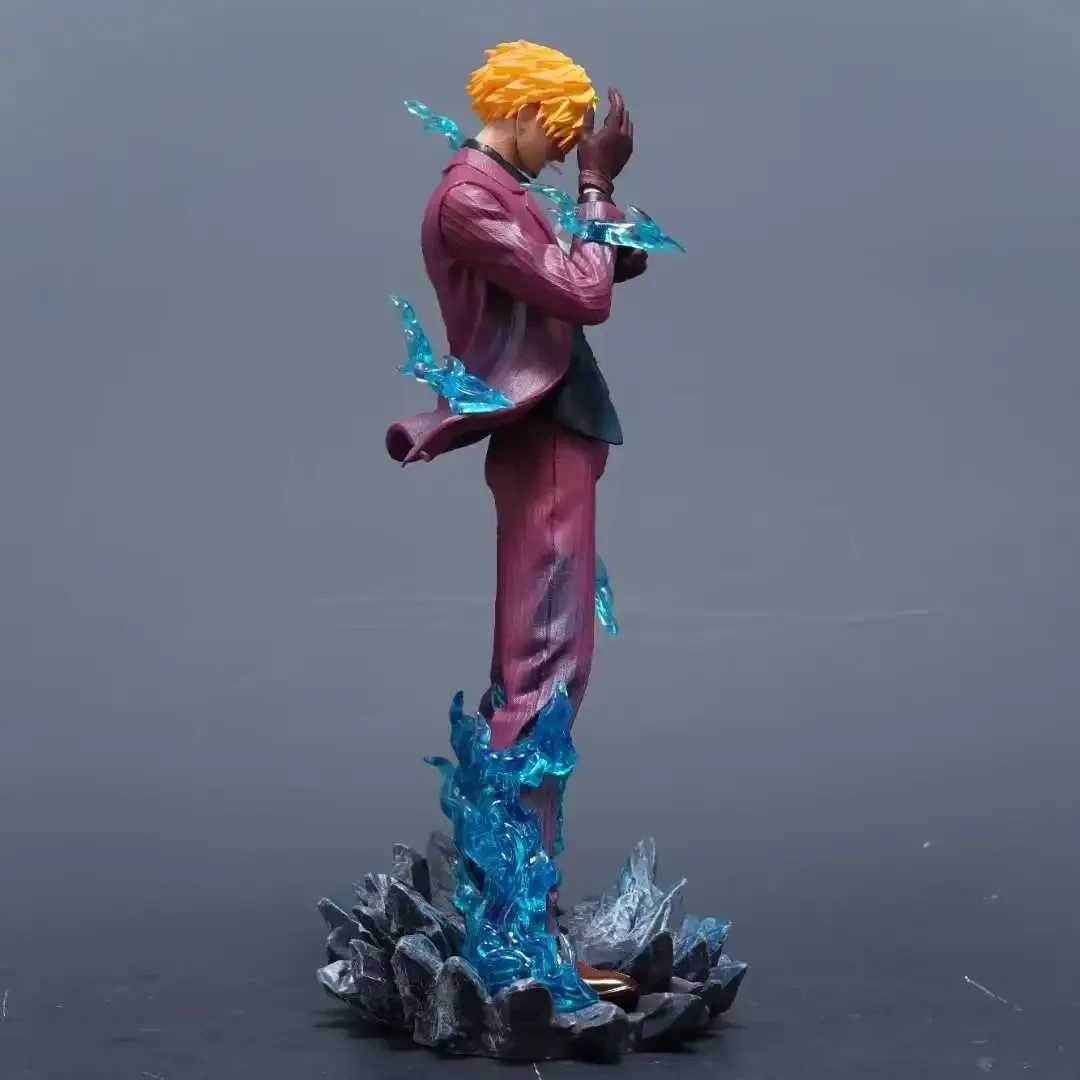 25cm/9.8inch One Piece anime character smoking Sanji PVC Action Figure Model Statue Decoration Collection Toys Birthday GiftXJ250614