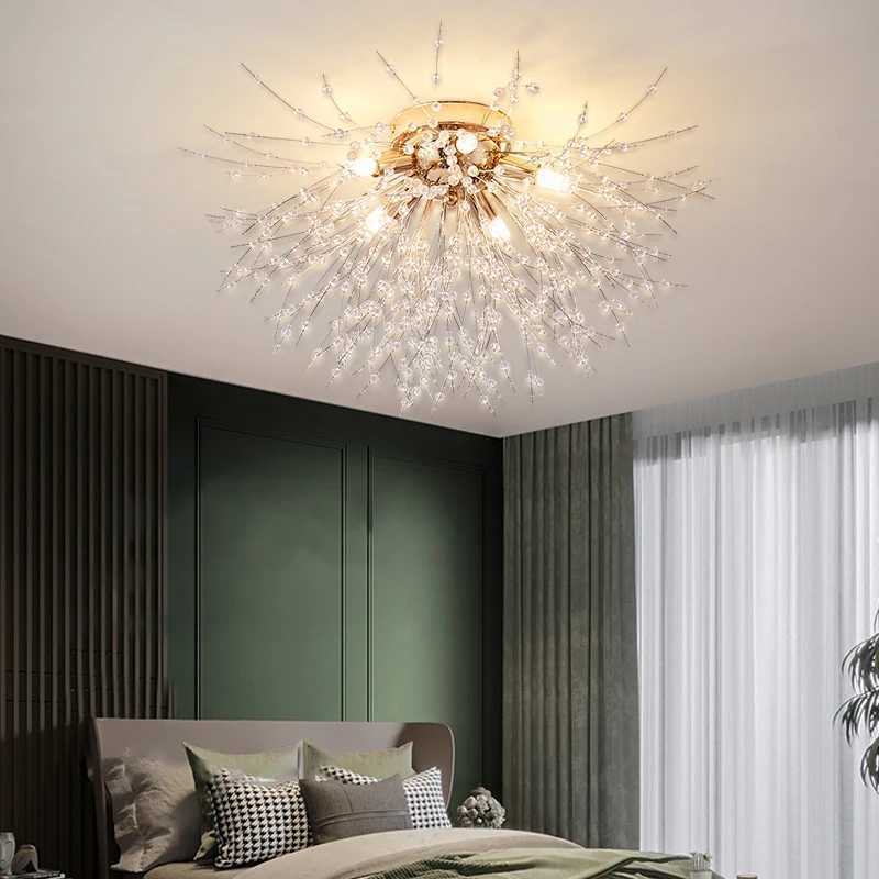 Dandelion Crystal Chandelier Nordic Modern Living Room Dining Room Bedroom Ceiling Light Room Light Fireball Decorative LightXJ2500613