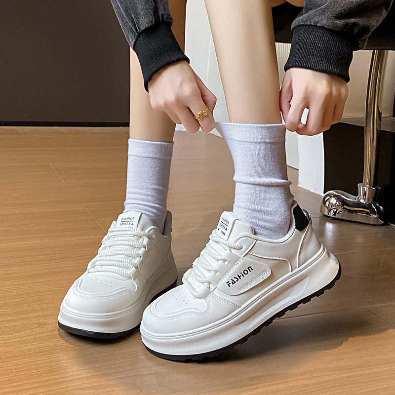 Ddmysports White Sneakers For Women Spring New Korean Style Ins Female Students Casual Sports Versatile Board Shoes Street Fashion W Outdoor Shoes
