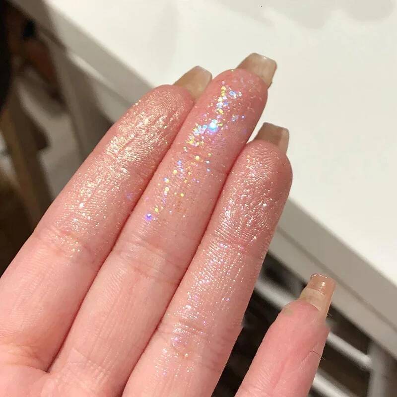 9Colors Full Sequin Glitter Eye Shadow Plate Fine Shimmer Highlighter Eyeshadow Delicate Pearlescent Shiny Eyes Pigment Makeup