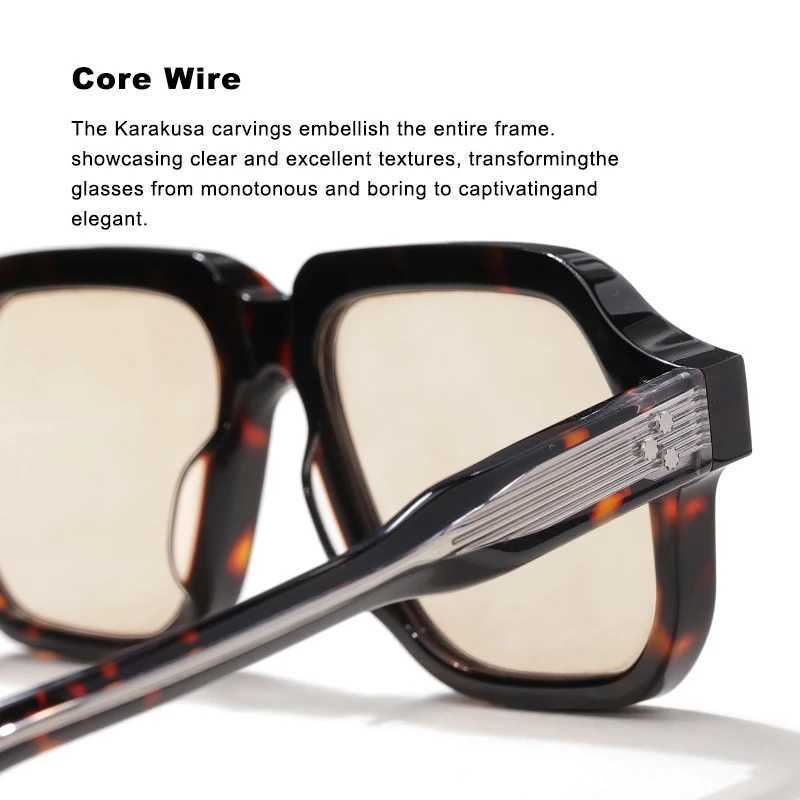 Oversized Handmade Acetate Sunglasses For Men Women Retro Classic Sunglasses Outdoor UV400 Protection Customization Z250614