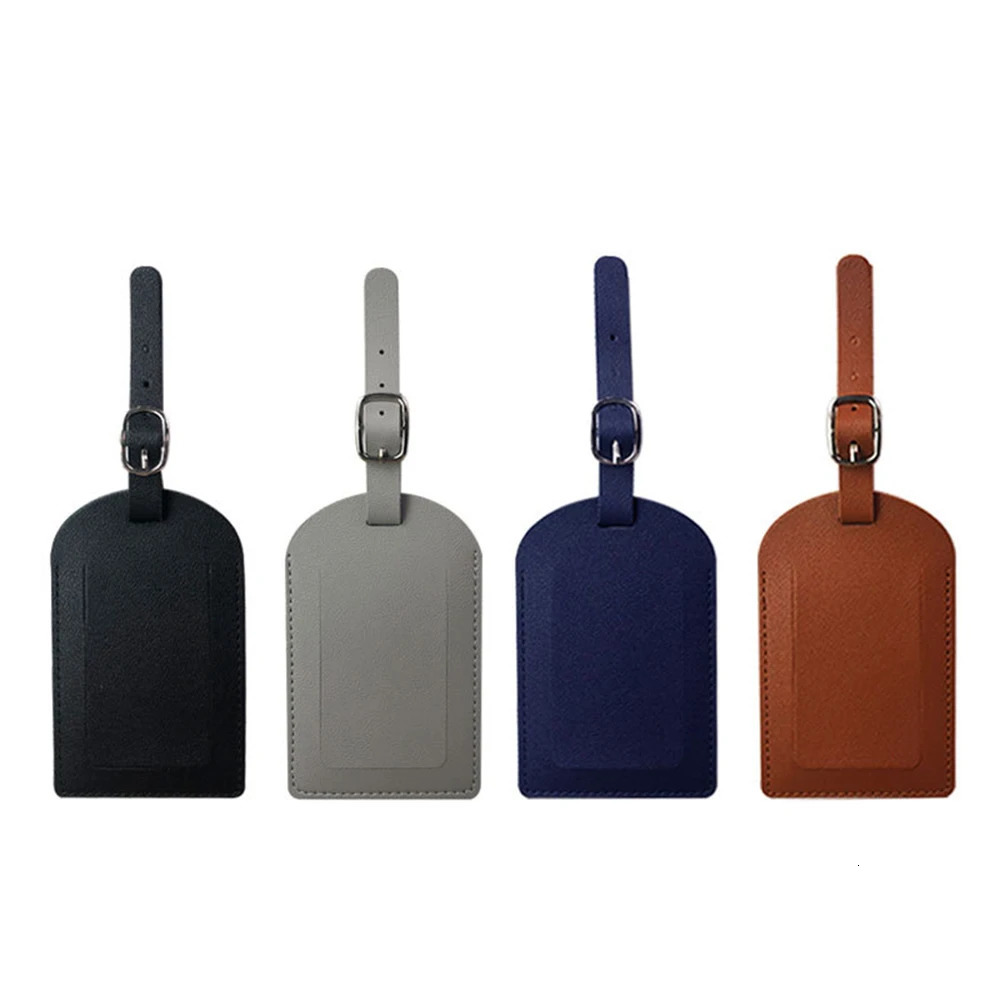 Personalize Initials Luggage Tag Custom Letters Men Women Suitcase Name PU Airplane Labels Engrave Travel Accessories 250614