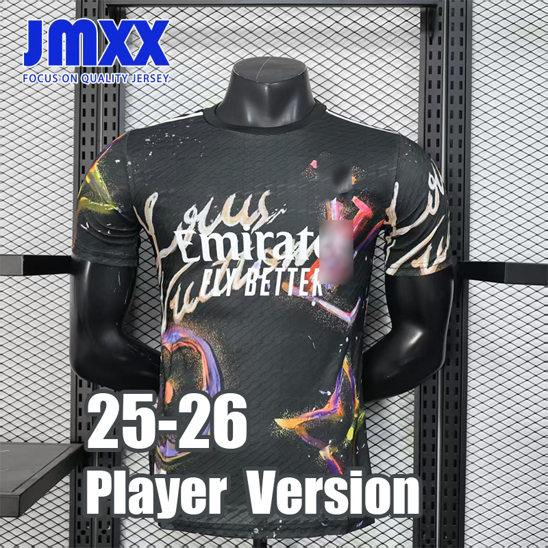 JMXX 25-26 Reales Madrides Soccer Jerseys Co branded Style Pre Match Mens Uniforms Jersey Football Man Shirt 2025 2026 Player Version