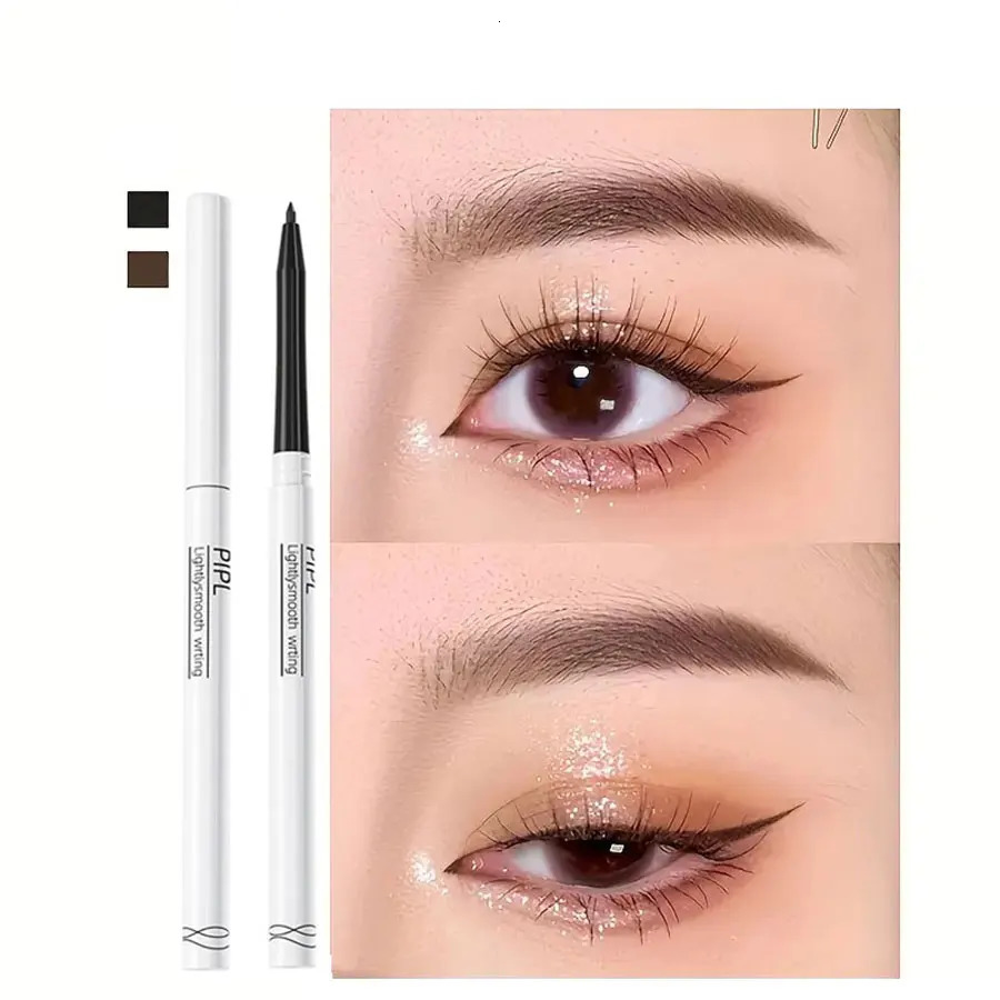 Waterdrop Silky Inner Eyeliner Gel Pen BLACKBROWN Waterproof Eyelid Under Crease Pen Eyeshadow Eyebrow Pencil 250614