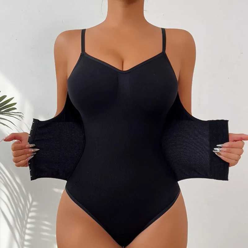 New Firm Tummy Control Thong Bodysuit Shapewear With Zipper Belt Women Fajas Body Shaper Waist Slim Cincher Corset Tops XJ250614