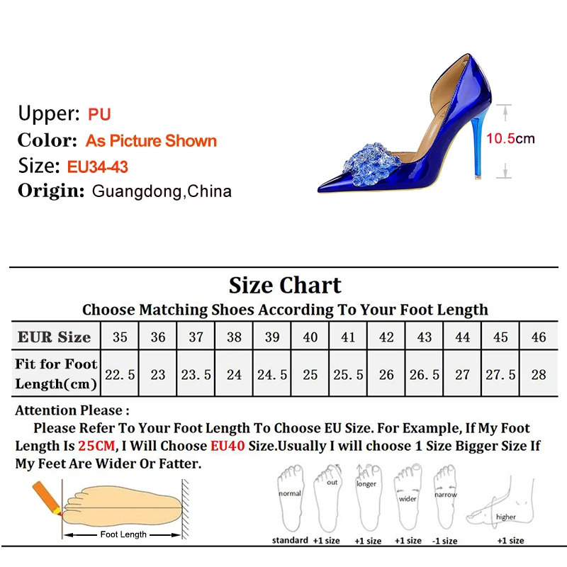 Blue Green Red Heels 10.5cm Womens Shoes Side Hollowed Out Heels Shallow Mouth Lady Pumps Rhinestone Bow Stiletto Banquet Shoes 250613