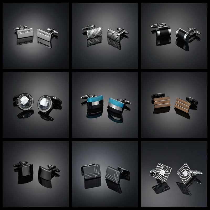 Light luxury shirt cufflink mens shirt cuff nail French animal button custom formal dress wedding groom suit sleeveXJ250614