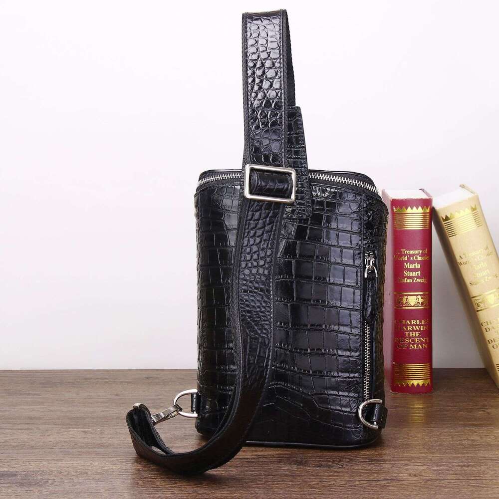 Pattern Fish Smooth Pearl Men's Chest Crossbody Front Bag Classic Outdoor Large Capacity Backpack