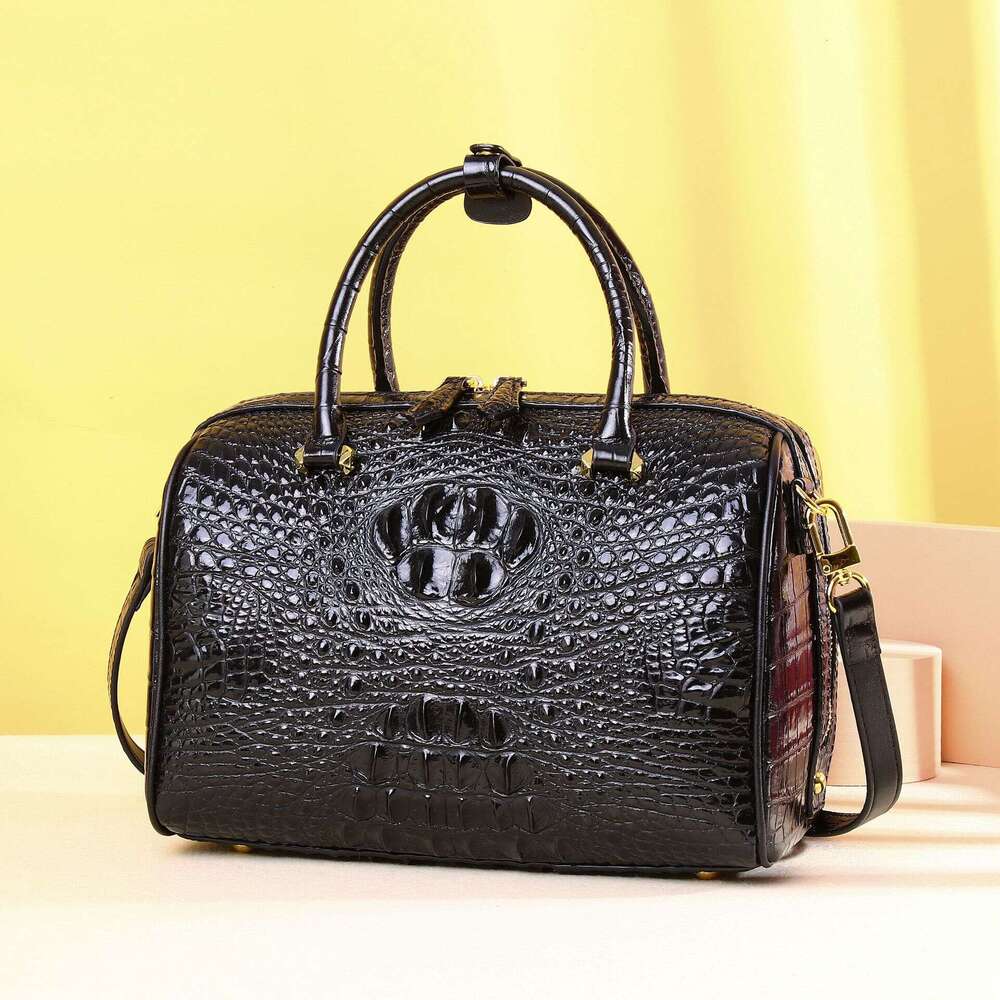 Women's Crocodile Skull Pattern High-end Ladies Handbag Fashion Classic Pillow Single Shoulder Crossbody Bag