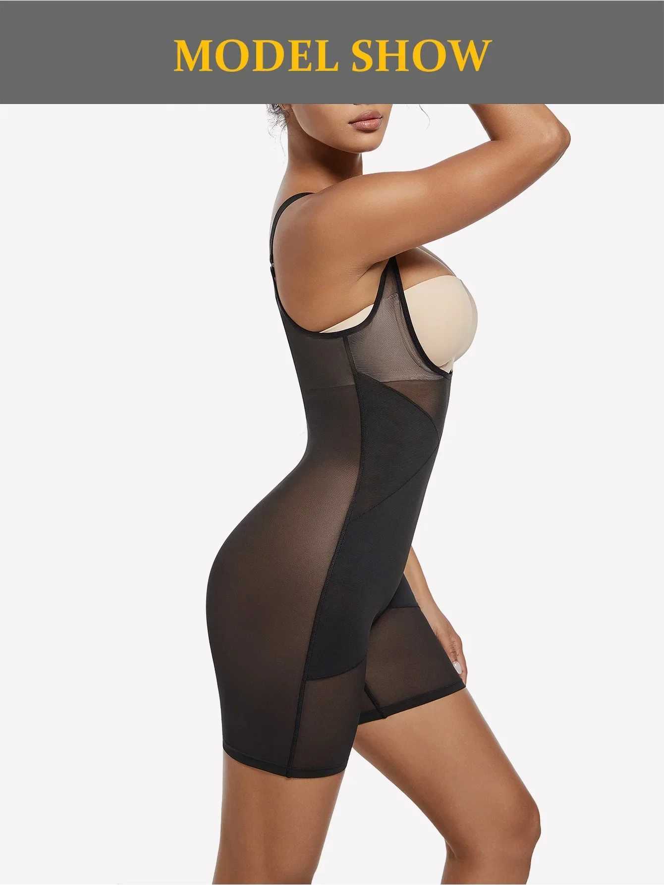 1 Pcs Light Shapewear Bodysuit Body Shaper Women X-Shaping Net Adjustable Shoulder Straps Breathable and Comfortable XJ250614