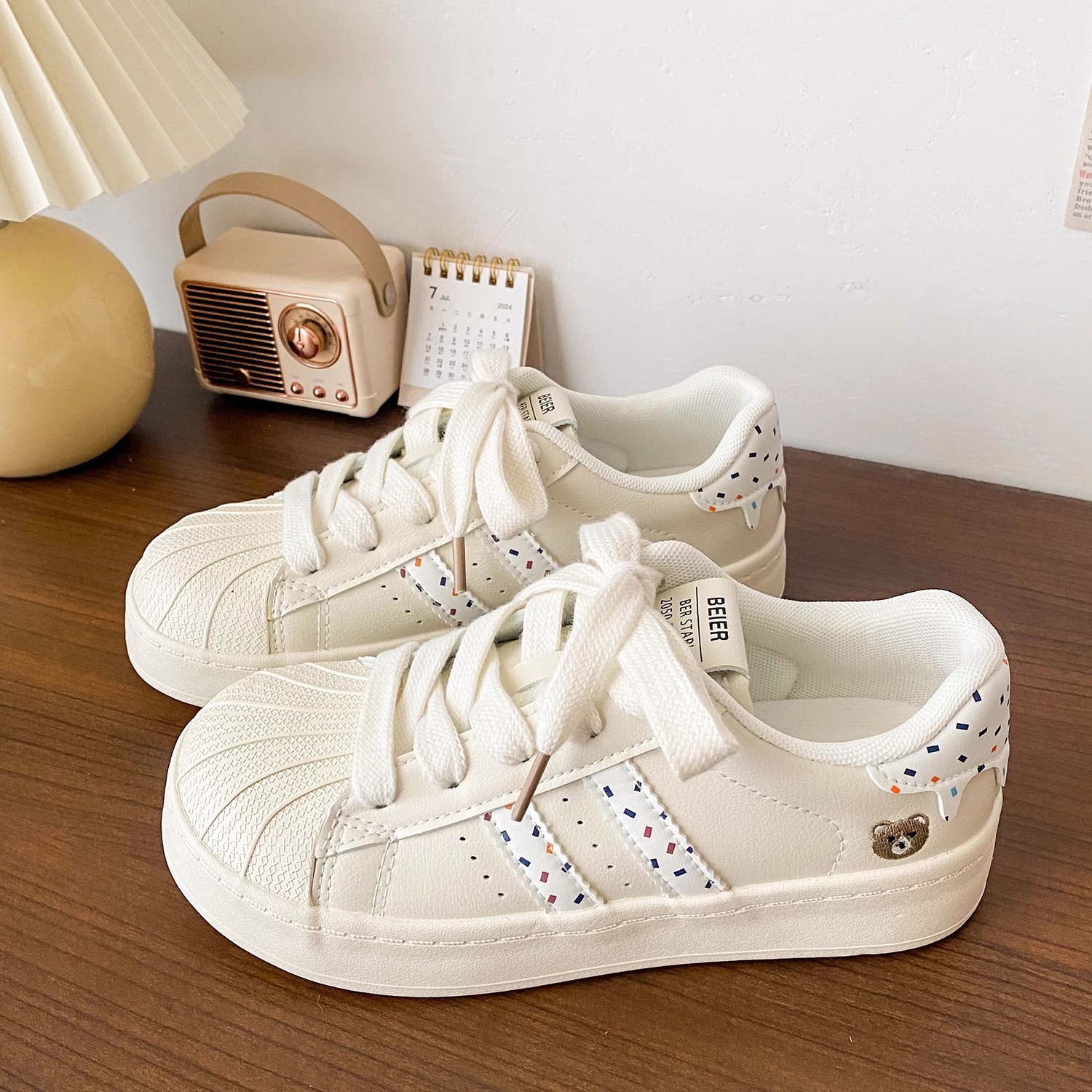 Ddmysports Shell Toe White Sneakers For Women Summer New Breathable Versatile Casual Flat Student Sports Shoes Outdoor Shoes