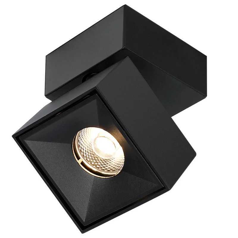 Square LED spotlights 355 adjustable 1-4 heads ceiling lights anti-glare living room hotel office and business lighting 10WXJ2500613