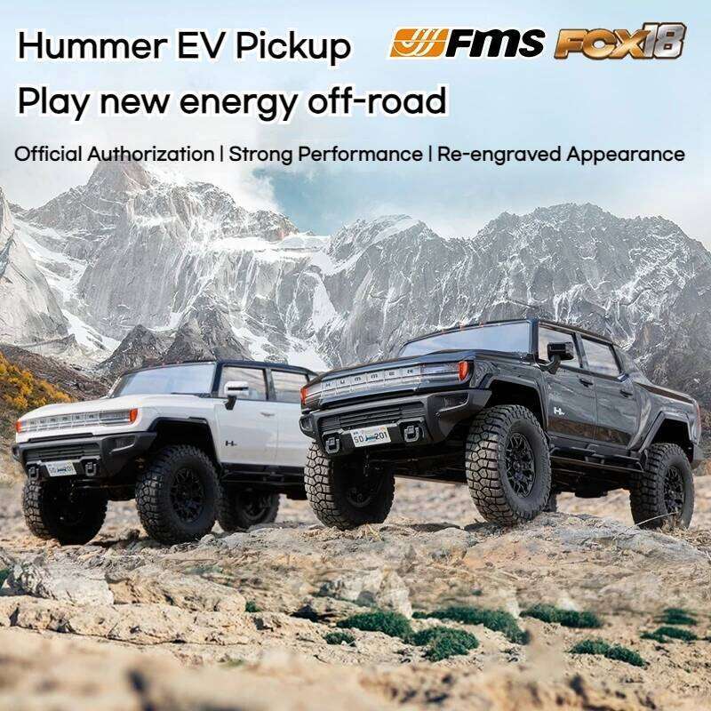 FMS 1: 18 Hummer Ev Pickup Electric Rc Remote Control Off Road Climbing Vehicle Simulation Car Model Toy Gift