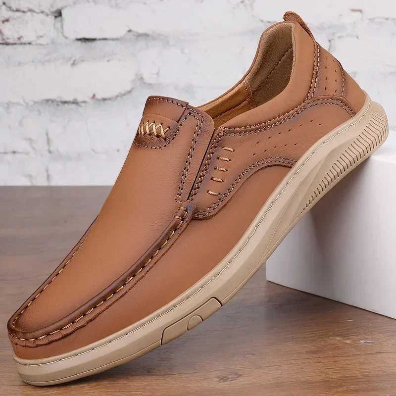 Luxury Designer Brand Shoes for Men 2024 Cheap Shoes With Free Shipping Mens Natural Leather Sneakers Man Trend 2024 LoafersXJ250614