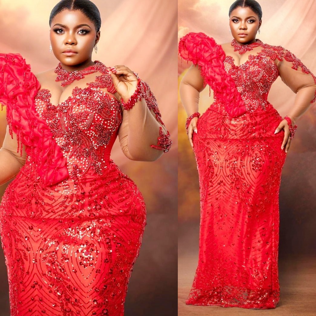 Red Sheath Brown Prom Dresses 2025 Sequined Crystals Beaded Sparkly Evening Formal Party Second Birthday Engagement Gowns Plus Size Dress For Special 