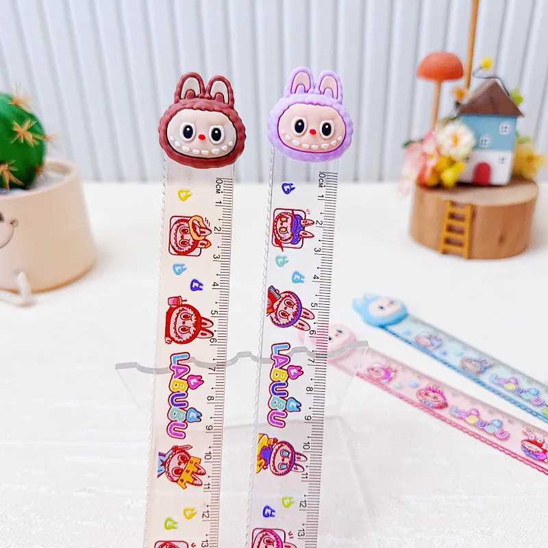 15cm Labubu Rulers Cute Stationery for Elementary School Students Straight-line Measurement Drawing Rulers Wholesale Z250614
