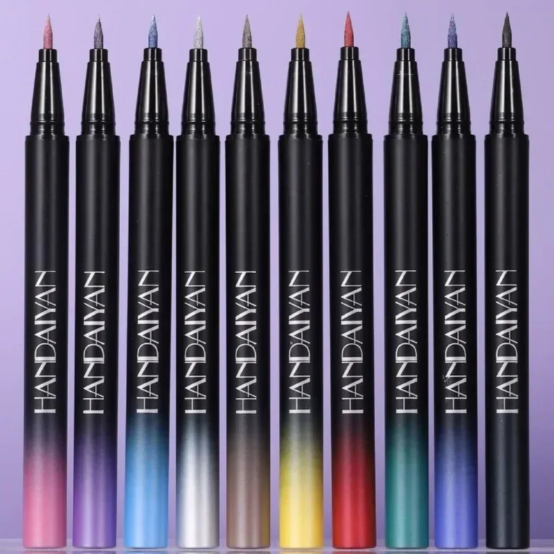 Pearlescent Eyeliner Stick Pen Glitter Eyes Shadow Waterproof Shimmer Eye Liner Pen Shiny High-gloss Cosmetics Beauty Make Up 250614
